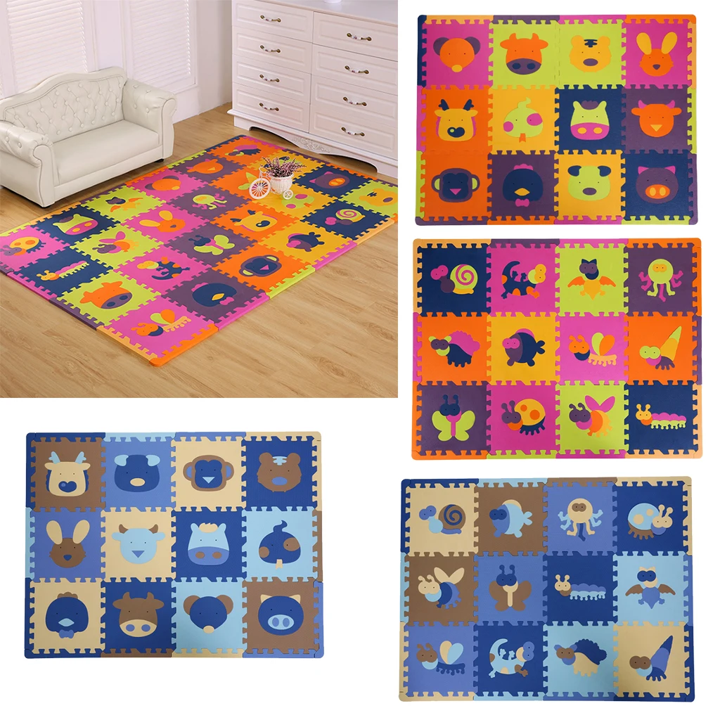 12 шт. нескользящий детский игровой коврик, игровая пена для напольной плитки, Переплетенные поролоновые коврики для дома, гостиной, спальни, отеля, Декор