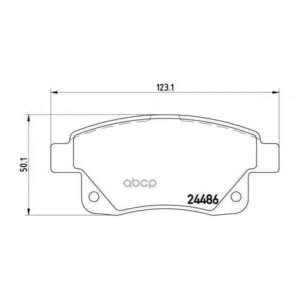 Колодки Тормозные Ford Transit 06- Задние С Датчиком Brembo P24066 Brembo арт. P24066