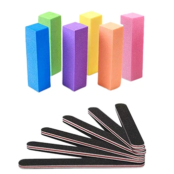 

12Pcs Nail Files and Buffer Blocks for Manicure and Pedicure Set Nail Care Sanding Tool for Natural Gel Or Acrylic Nails