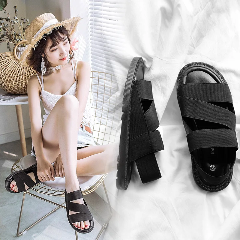 

2018 New Style Summer Korean-style Flat Sandals Women's England Rome Sandals