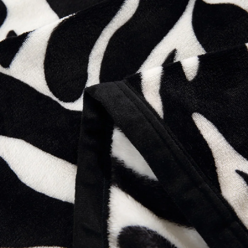 Super-Comfortable-Soft-Mink-Felting-Blanket-Zebra-Striped-Pattern-Floral-Blanket-Thrown-On-The-Sofa-Bed