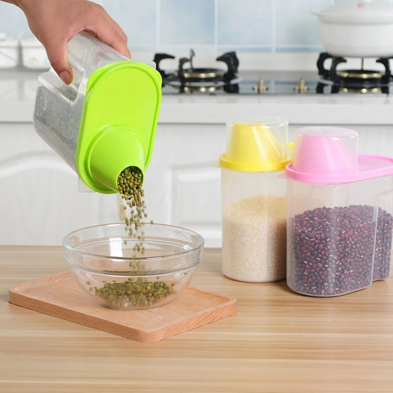 Cereal Container Large Storage Food Storage Container Pantry Organizer Sealed Box Tank Box Sealed