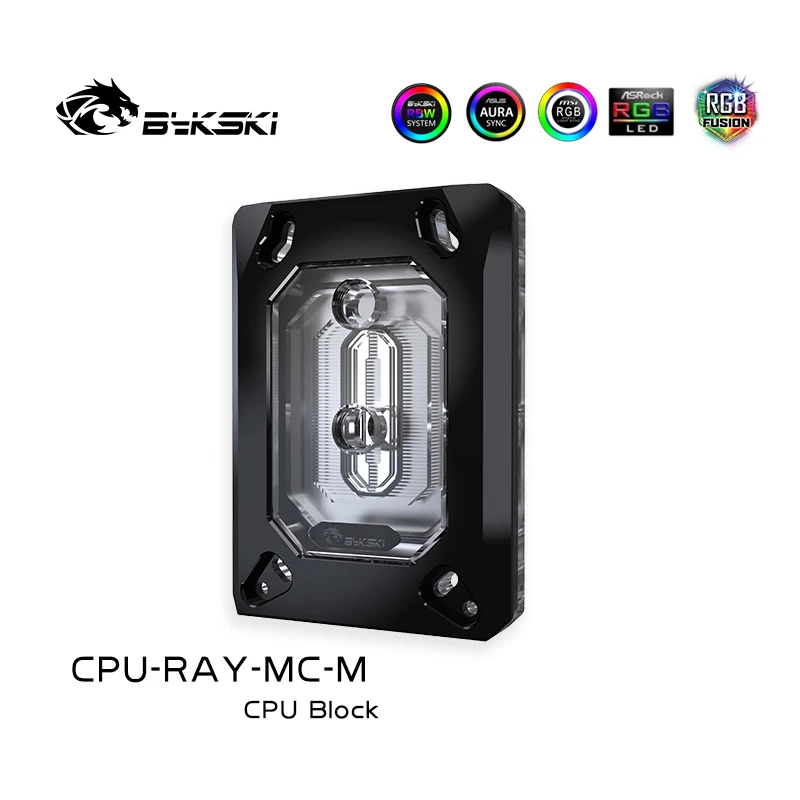 Bykski Cpu-ray-mc-m Bloco de Água do Refrigerador da Cpu do Radiador de Refrigeração de Água para Amd Ryzen Ryzen5 Ryzen7 Threadpipper Am3 Am2 Fm2 Fm1 - Imagem 3