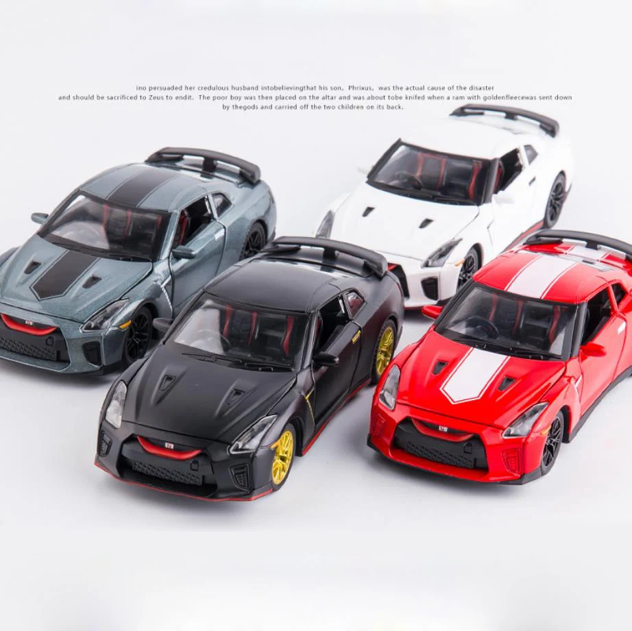 Hot scale 1:32 JAPAN super sport car metal model with light and sound Nissans GTR R35 diecast pull back vehicle toy collection lp770 1 32 alloy diecast model vehicles car sound light pull back super racing car toy miniature scale car model toys children