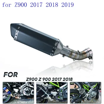 

Motorcycle exhaust pipe muffler and middle link pipe mid tube for z900 2017 2018 2019 2020