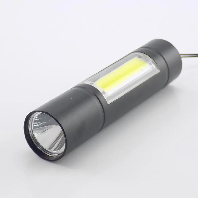 Мини флэш-светильник 2 светодиодный COB Q5 ручка светильник USB linterna работа вспышка светильник фонарь перезаряжаемый аккумулятор лампа кемпинг linterna Высокая мощность