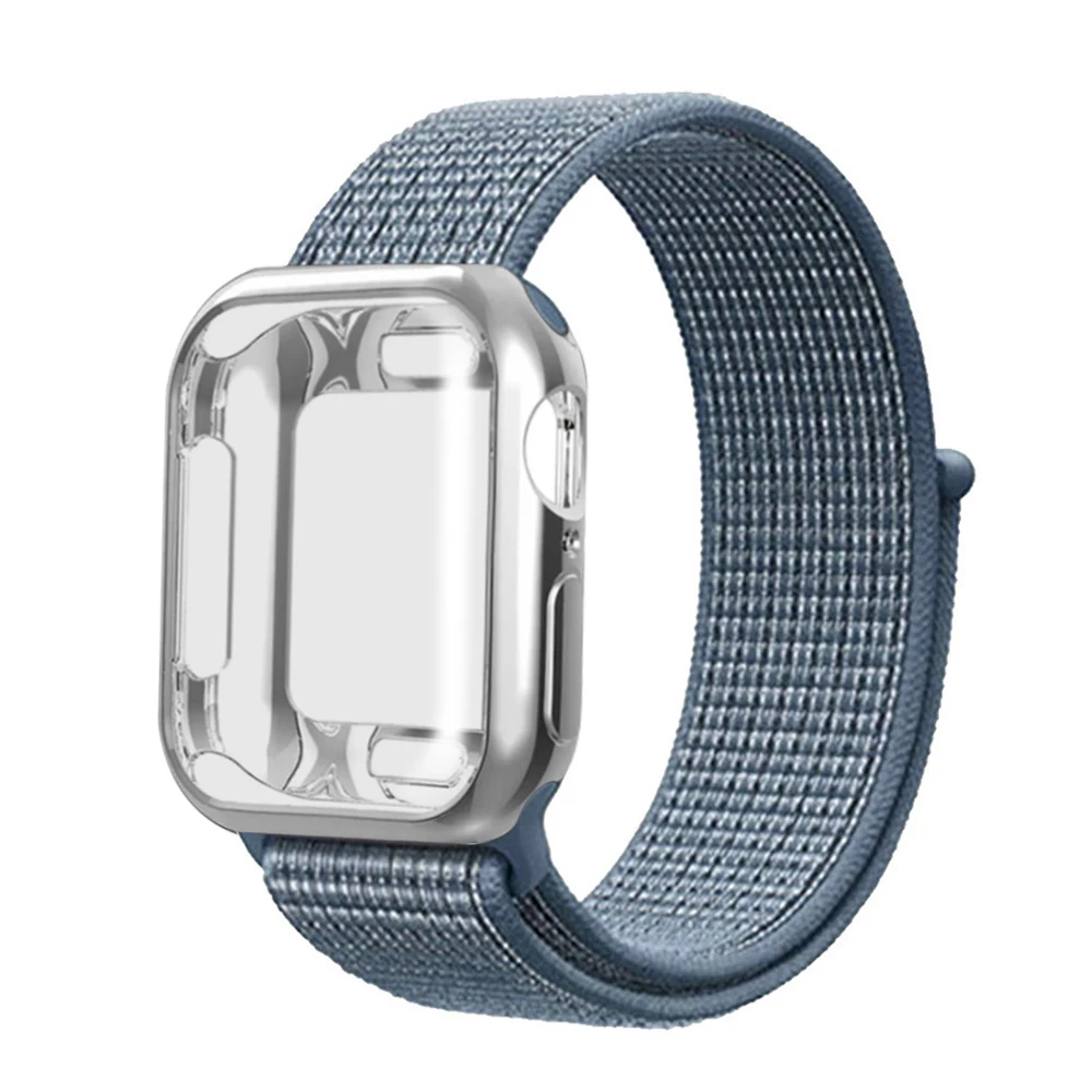 Для случая с нейлоновым ремешком Apple смотреть 5/4/3/2/1 42 мм 38 мм Pulseira Band для iwatch 40 мм 44 мм спортивный браслет - Цвет ремешка: Dark green