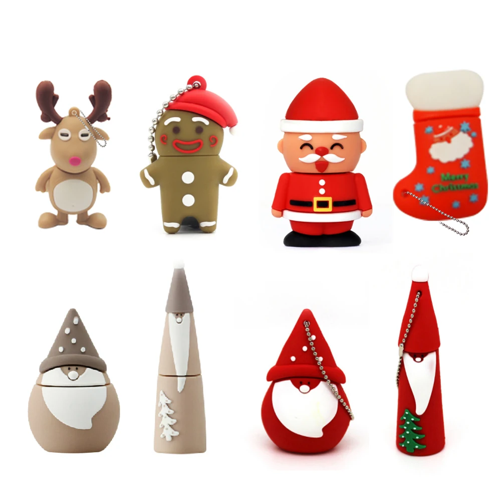 Флеш-накопитель USB 128 8 ГБ/16 ГБ/32 ГБ/64 ГБ в виде рождественской елки | Компьютеры и