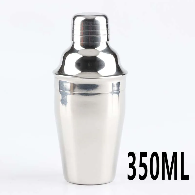 

Cross-border hot stainless steel cocktail shaker glass shaker cocktail shaker milk tea pot 350ML