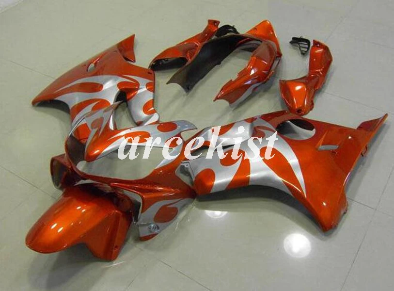 

Injection Mold New ABS Fairings Kit Fit for HONDA CBR 600 F4i FS 04 05 06 07 CBR600 2004 2005 2006 2007 body set orange silver