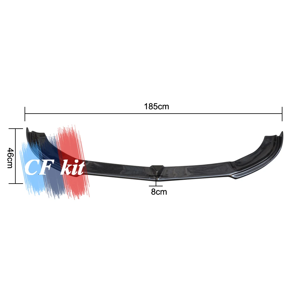 W205 FD Стиль углеродного волокна передний бампер спойлер для Mercedes-Benz W205- спортивные комплекты кузова автомобиля Стайлинг
