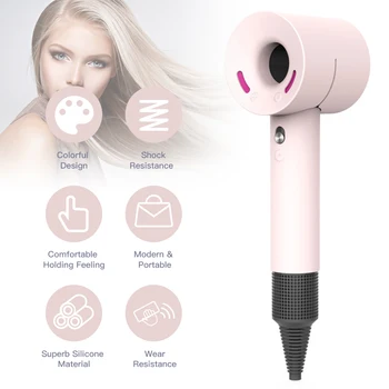 

Hair Drier Air Blower Silicone Protective Cover Casing Compatible with Dyson 1/ Dyson 3/ Dyson HD01/ Dyson HD03 Wear Resistance