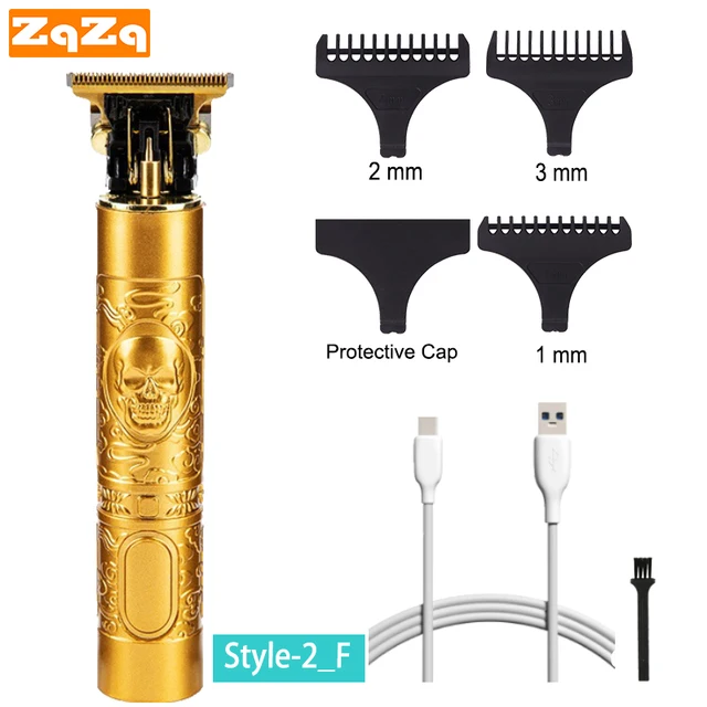ZqZq Hair Trimmer Clipper Rechargeable Hair Clipper,Men Trimmer Electric Shaver Barber Machine Rechargeable Cutter Barbershop Style-2-F
