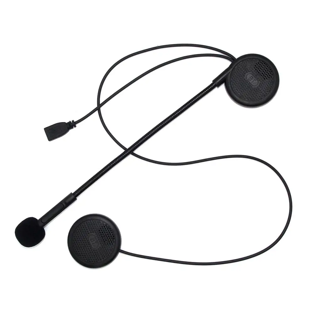 AUTOECHO Универсальный L1M ультра-тонкий мотоциклетный шлем Беспроводная bluetooth-гарнитура наушники шлем динамик с губкой микрофон - Цвет: Black