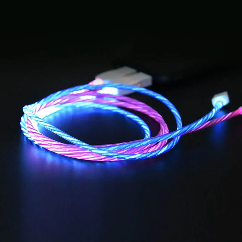 Светящийся стример Micro-USB кабель передачи данных для быстрой зарядки для Android Z