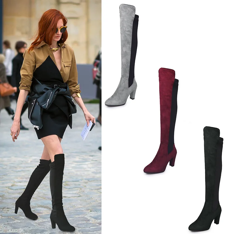 

Woman Winter High Heels Casual Wo