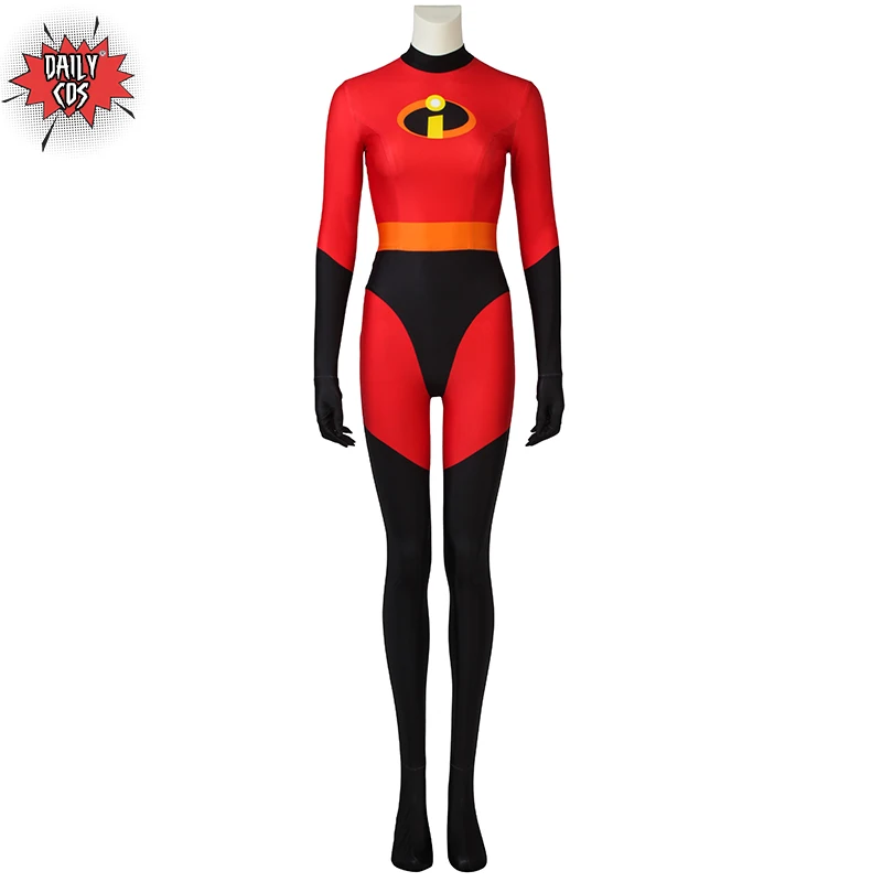 Суперсемейка 2 Elastigirl Хелен Парр мультфильм костюм спандекс комбинезон Хэллоуин