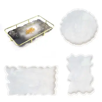 

Big Rectangle Plate Resin Mold Oversized Fruit Disc Tray Resin Mold Transparent Flexible Silicone Molds Art Craft Tools