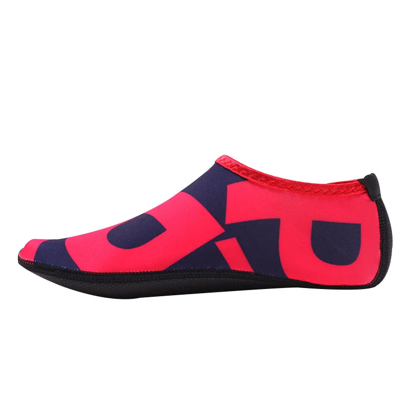 Red M37-38 Новые пляжные спортивные носки для плавания мужские и женские противоскользящие туфли для подводного плавания Йога для серфинга дайвинга обувь плавники D40 - Цвет: Red M37-38