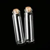 1PCS 5/10/20ml Wishing Bottle Glass Message Vials Jars with Lid Drifting Bottle Cork Stopper Mini Transparent Glass Bottle 5