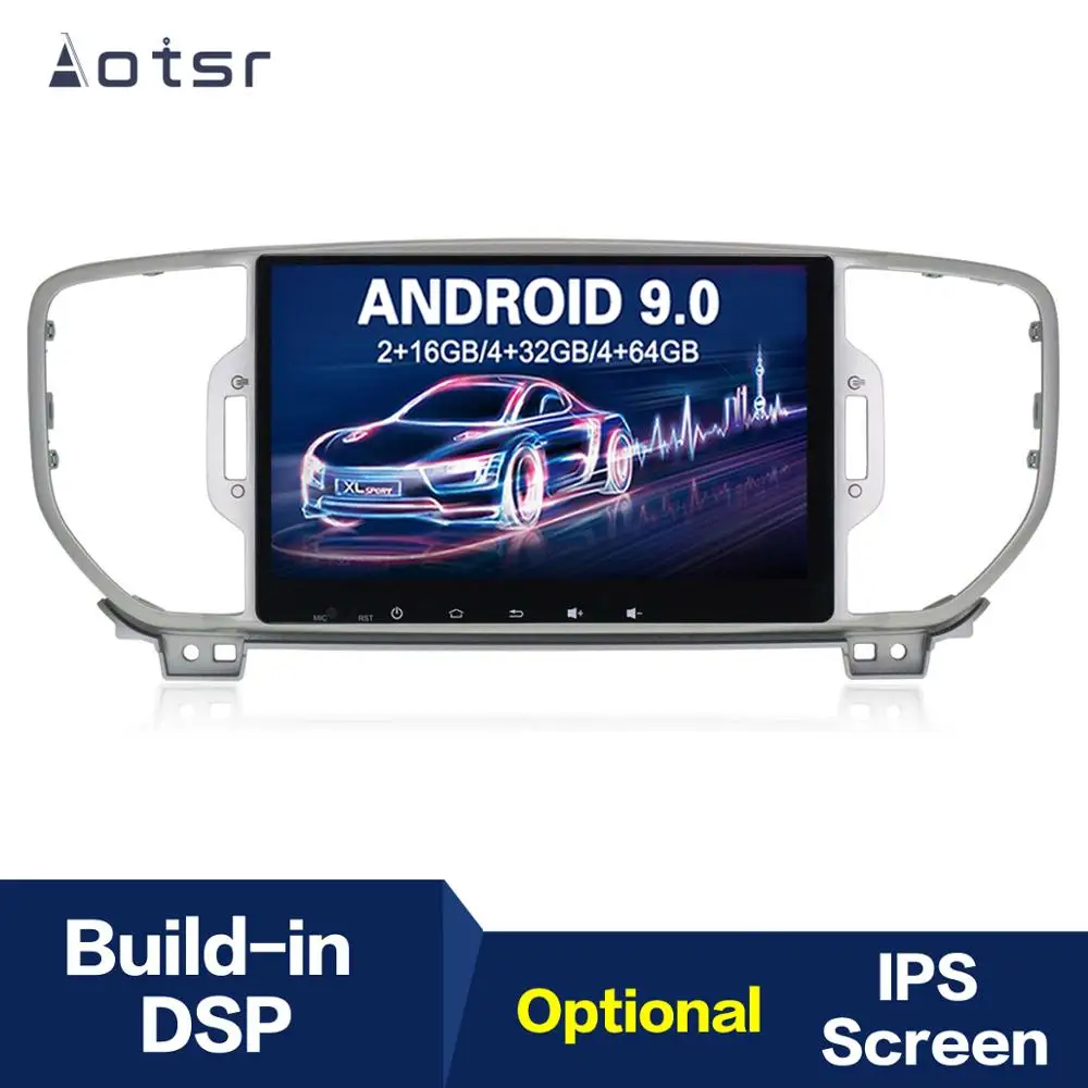 Автомагнитола 9 дюймов Android 0 IPS GPS навигация для KIA sportage 2016 2017 2018 мультимедийный