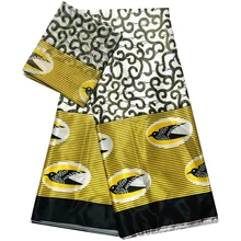 Африканская восковая атласная шёлковая ткань африканская ткань шелк с цифровой печатью шифоновая ткань для вечернего платья