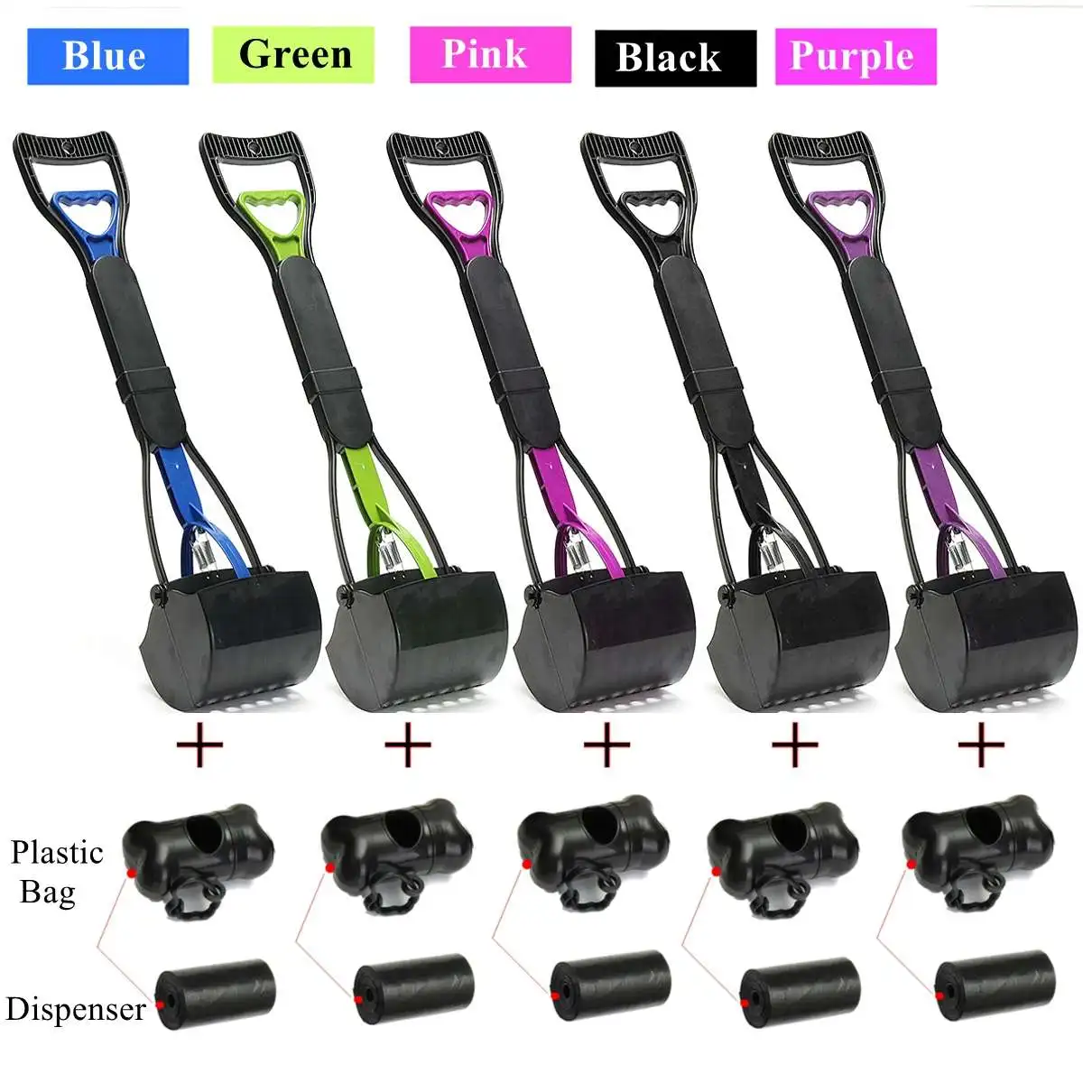 Открытый Pet Pooper Scooper с длинной ручкой захват, совок для уборки собачьих экскрементов очистка уборки животных отходов собак щенков кошек отходов pick er чистящие инструменты