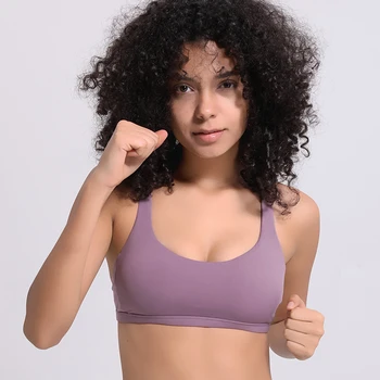 

Sexy Cross Straps Gym Sports Bra Women Wireless Yoga Fitness Top Padded Push Up Crop Activewear XS-XL Sujetador Deportivo Mujer