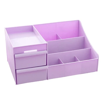 

Plastic Storage Box Makeup Drawer Storage Box Box Jewelry Container Cosmetic Case Cosmetics Office Box Cosmetic Case Purple