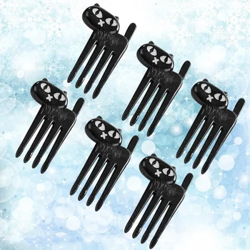 

6pcs Black Cat Fruit Fork Food Picks Bento Dessert Decoration Accessories Fruit Party Picks Supplies