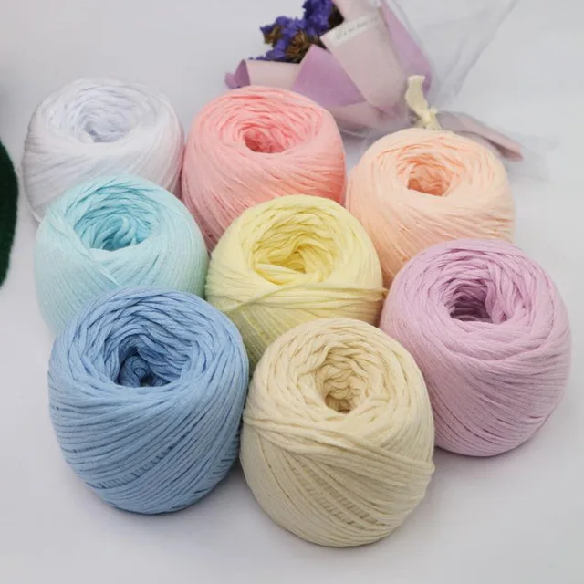 Pure Cotton Belt Yarn Hollow Belt Yarn Baby Close Fitting Thread Hand Made Thread Baby Cloth Strip Cotton Thread