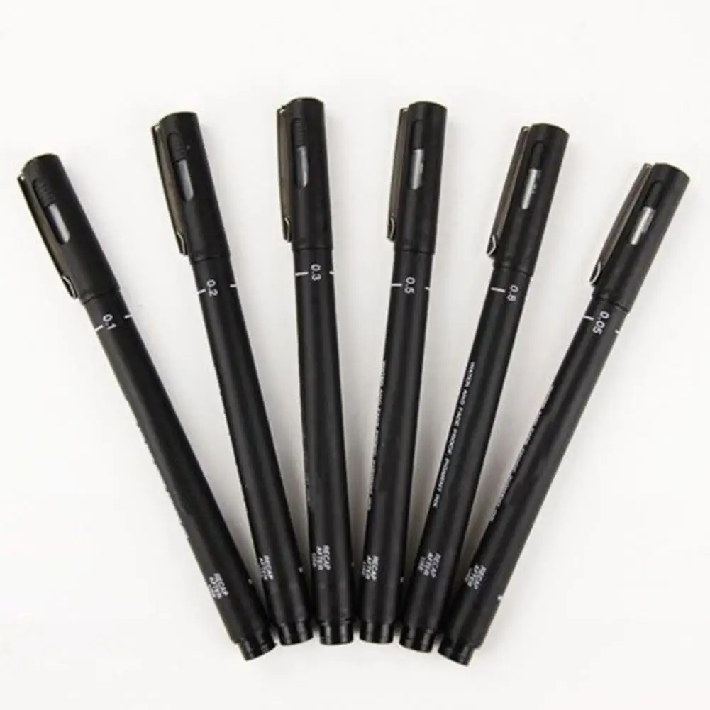 HOT SALES!!! Black Pigment Liner Fineliner Waterproof Anime Comics Sketching Ink Drawing Pen