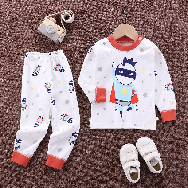 2020 Autumn Sleepwear Kids Pajamas for Boy and Girls Cartoon Child Night Wear Suit WT90 designer nightgowns