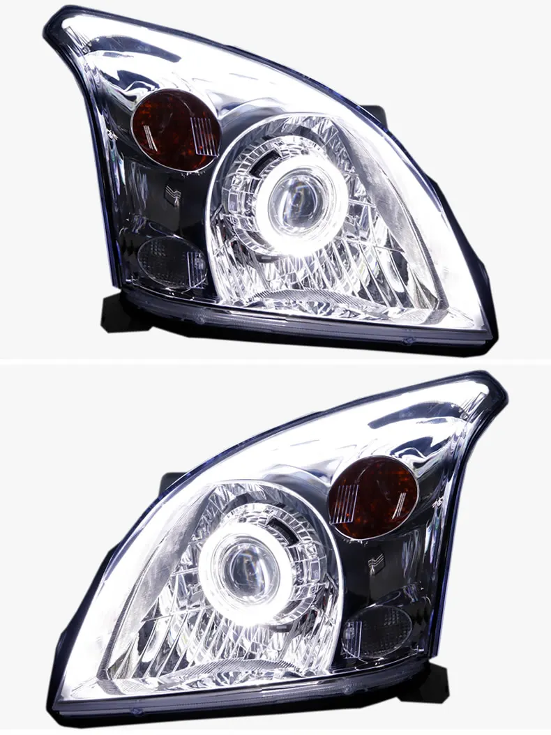 Автомобильный Стайлинг для Toyota 2003-2009 Prado светодиодный светодиодные дневные ходовые огни на передних фарах HID фара ангел глаз биксенон двойной луч аксессуары для фар
