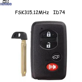 

Smart Remote Key 3+1 button FSK315.12-5290-ID74-WD03 WD04-RV4 for Lexus for Toyota Crown 2010-2013 with Uncut TOY48