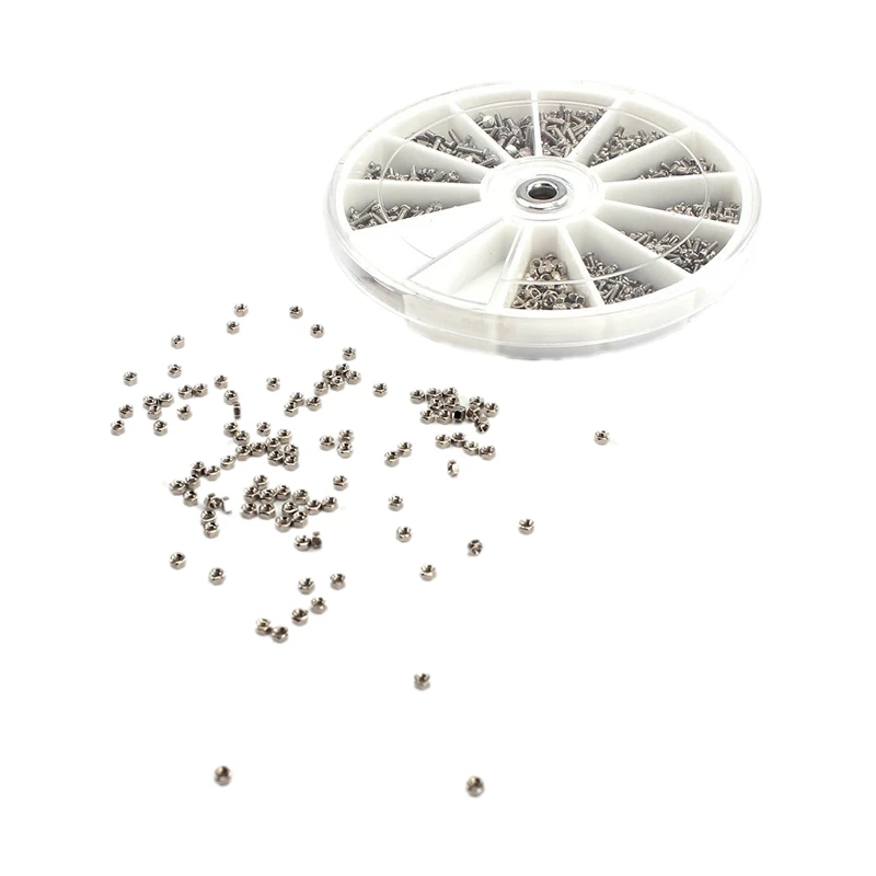 

Hot New 1000Pcs Stainless Steel Screws Set Machine Screws Assortment For PC Glasses Mobile Phone
