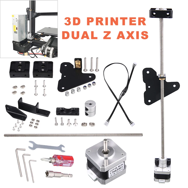 

Mayitr 1set High Quality Dual Z Axis Upgrade Parts Kit For 3D Printer Accessories Creality Ender 3