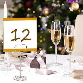 

3.5 Inch Table Number Holder Set of 10 Place Card Holders Table Number Holders Wedding Card Holder Table Number Stand Table Phot