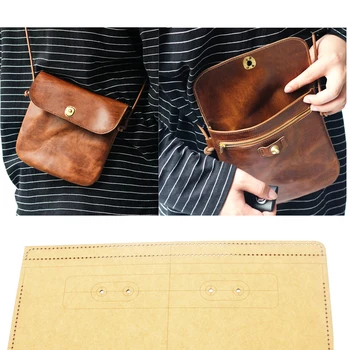 

Diy Leather craft Women Shoulder Bag 500gsm Kraft paper Laser Cutting Pattern Hollowed Stencil Template