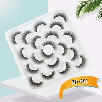 

2020 100% Mink lashes Hair 3D False Eyelashes Natural Thick Long Fake Eye Lashes Wispy Makeup Beauty Extension 10pairs