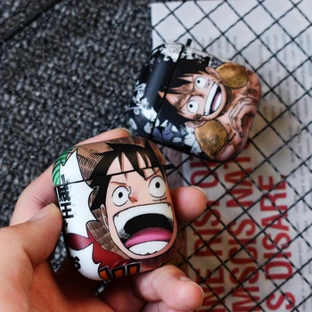 

Japan Anime One Piece For AirPods 2 1 Apple Case Manga Luffy Earphone Cases For AirPods 2 1 Apple TPU Case Protector Cover coque