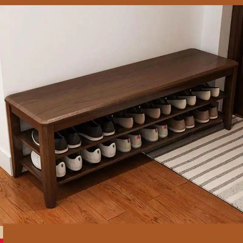 Solid Wood Shoe Stool Shoe Cabinet Nordic Shoe Stool Bench Entrance Can Sit On Shoe Stool Entrance Bench Aliexpress
