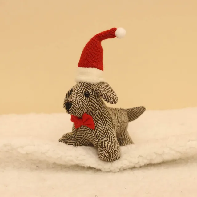 Christmas mouse family dollhouse cute stuffed animal dolls kids christmas presents soft mouse plush toys High quality box doll 6