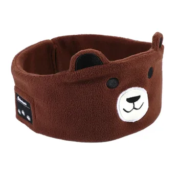 

New For Children Bluetooth Headset Animal Headband Cartoon Soft Sleep Eye Mask Hippo Hat Kids Wireless Headphone with Microphone