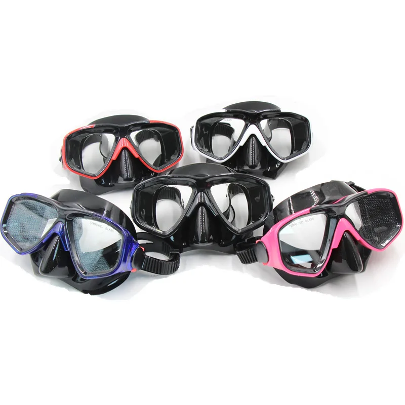 

Ricky Women Men Snorkeling Diving Mask Anti-fog Skuba Diving Goggles Wide Vision Underwater Glasses Water Sports Swim drop ship
