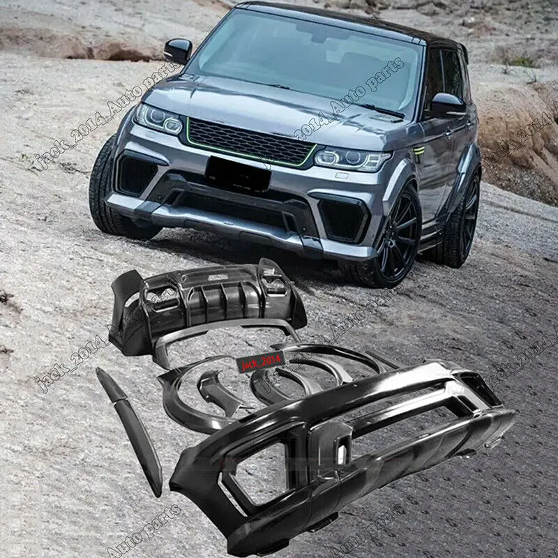Комплект из углеродного волокна для переднего и заднего бампера Range Rover Sport 2014 2015