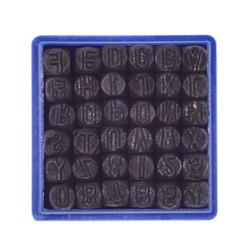 

36pcs 6mm Steel Punch Alphabet Letter Number Stamp Tool Steel Metal Craft Leather For Home Handmade DIY Tools