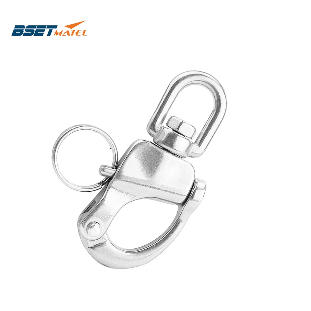 Silver 316   Boat Chain Eye Swivel Snap Hook Shackle Sailing Acccessories