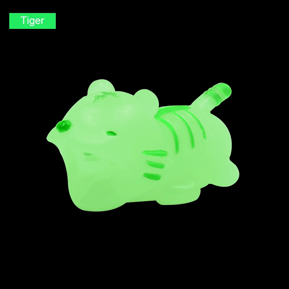 Tiger CHIPAL светящаяся защита для кабеля "укус" милые животные укусы кабель передачи данных шнур протектор намотки кабеля крышка для iPhone USB кабель - Цвет: Tiger
