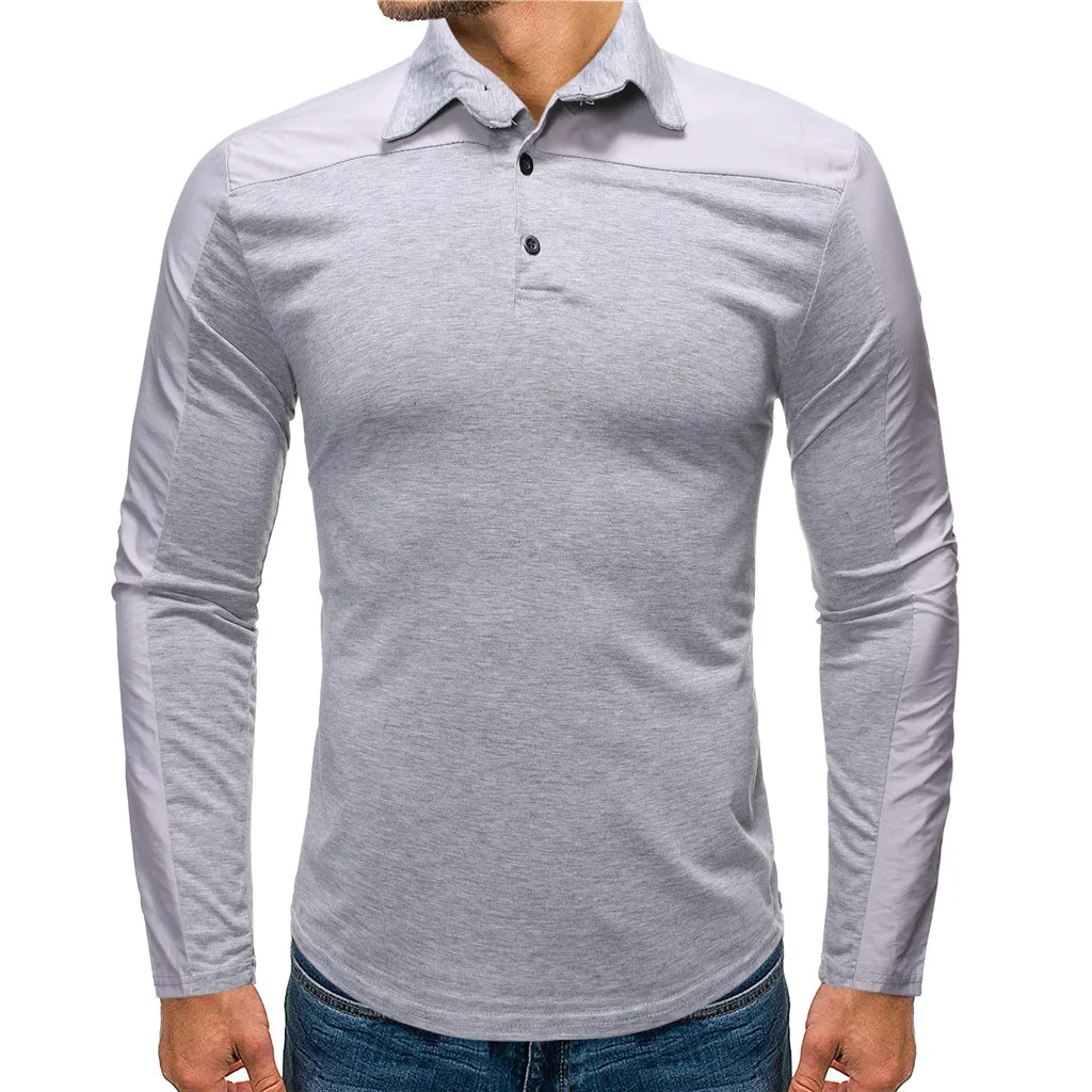 Мужская рубашка поло с длинным рукавом, Повседневная рубашка для регби, Высококачественная Однотонная рубашка поло с вышивкой, мужская рубашка